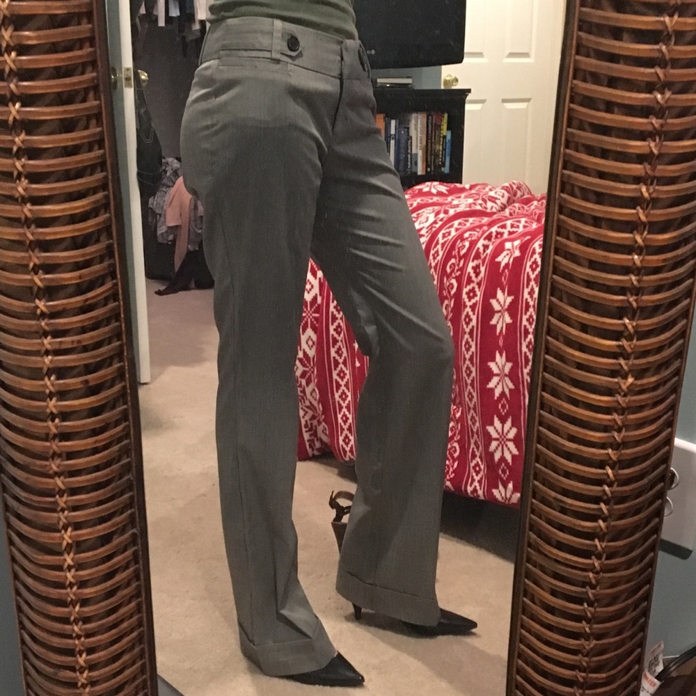 Gray dress pants